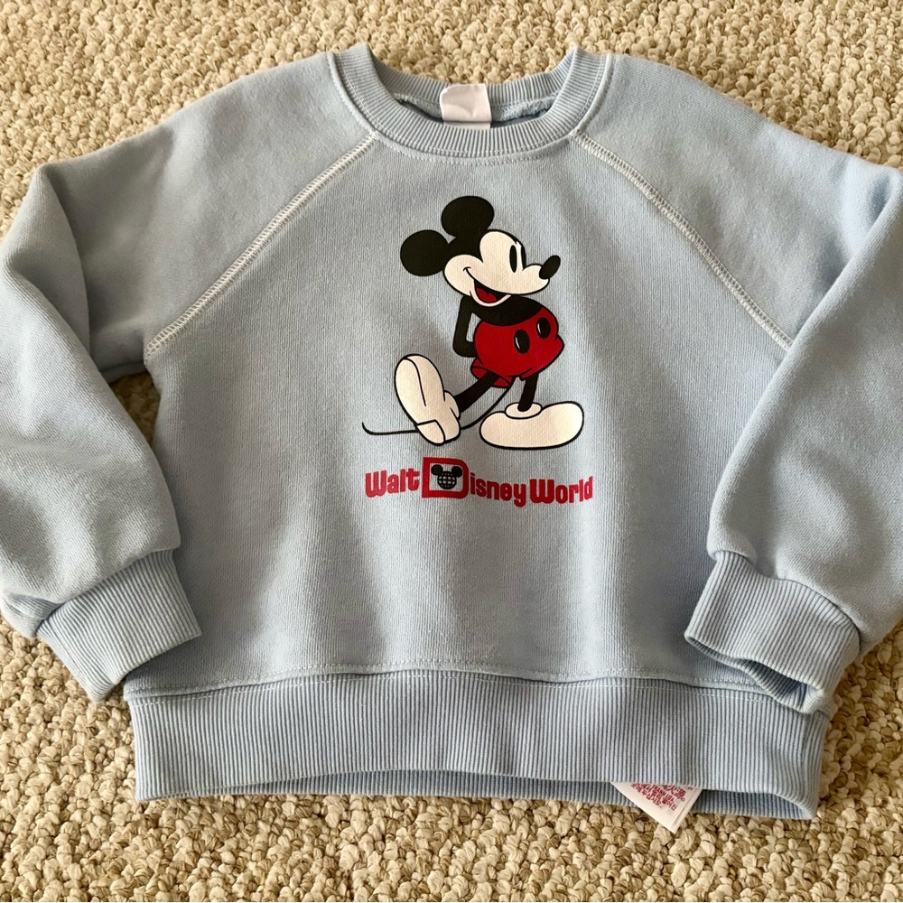Disney Light Blue Mickey Mouse Pullover